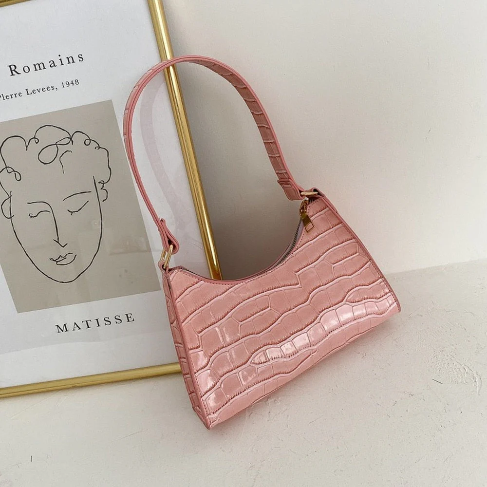 Heidi-Mode | Modische Exquisite Einkaufstasche Tote Schultertaschen Einfarbig Kettentasche für Damen - Image 4