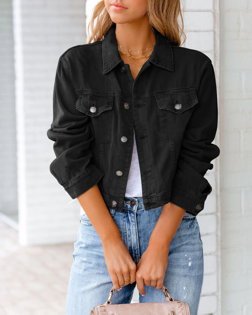Heidi-Mode | Modische Jeansjacke mit Knöpfen und Taschen - Image 9