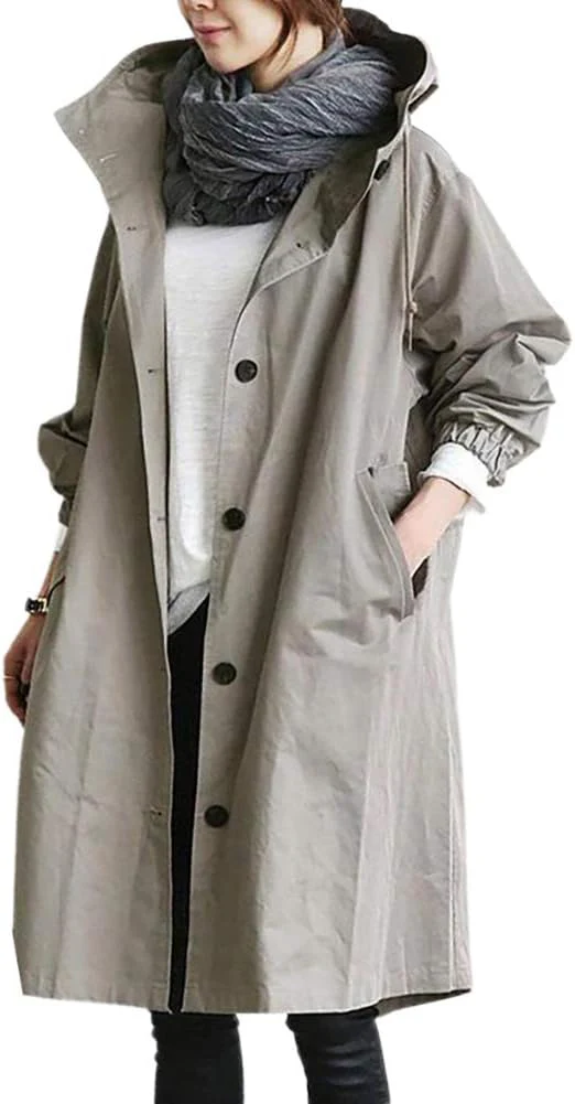 Heidi-Mode | Modischer Langer Trenchcoat Damen - Image 3