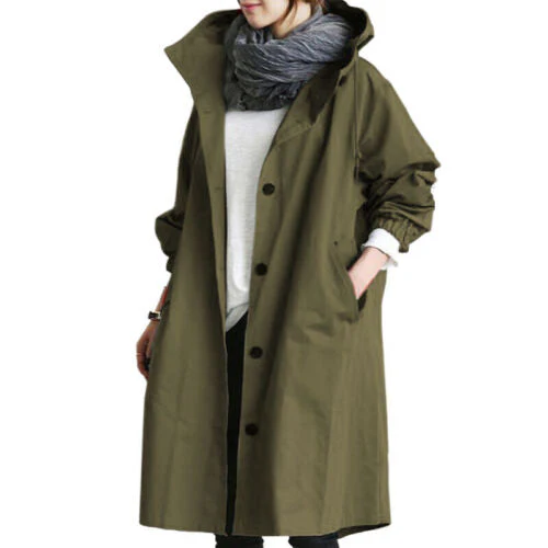Heidi-Mode | Modischer Langer Trenchcoat Damen - Image 5