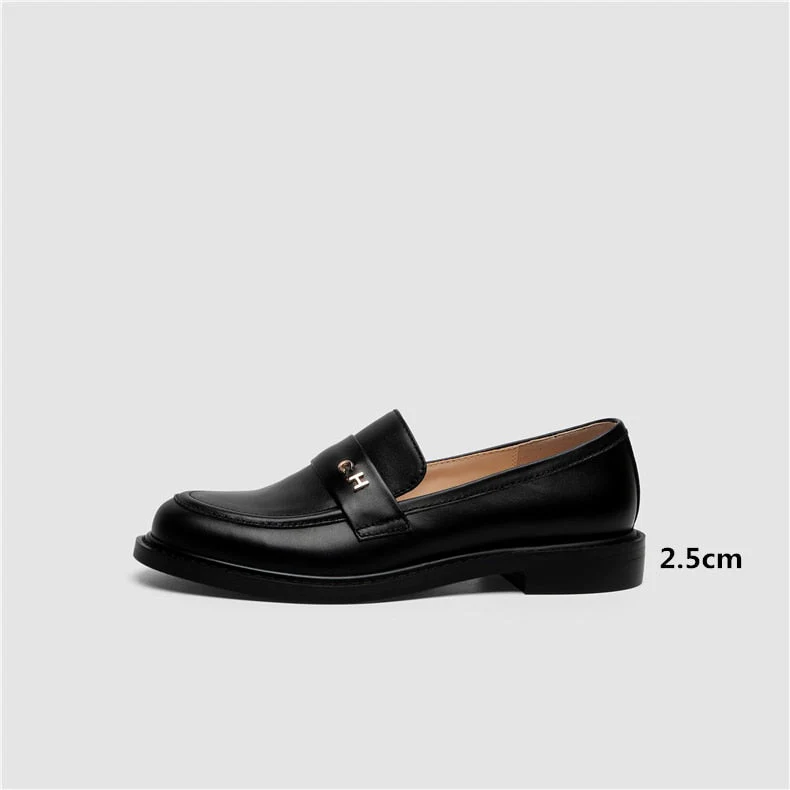 Heidi-Mode | Multi Color Block Echtes Leder Loafer - Image 12
