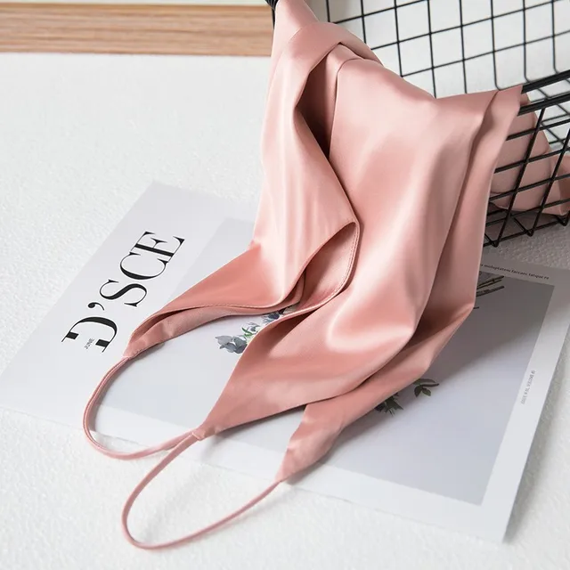 Heidi-Mode | Neck Satin Crop Top Damen - Image 9