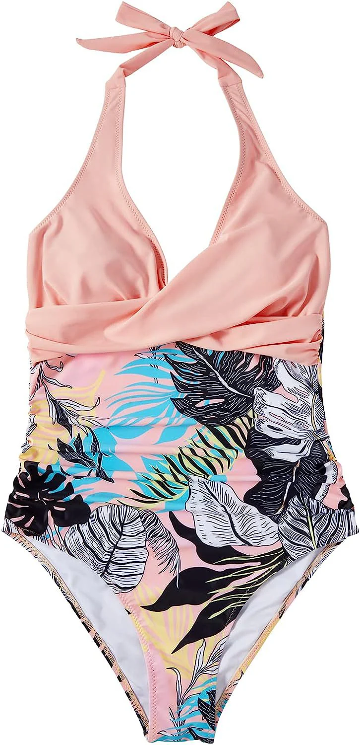 Heidi-Mode | Neckholder-Badeanzug mit V-Ausschnitt und Aufdruck - Image 7