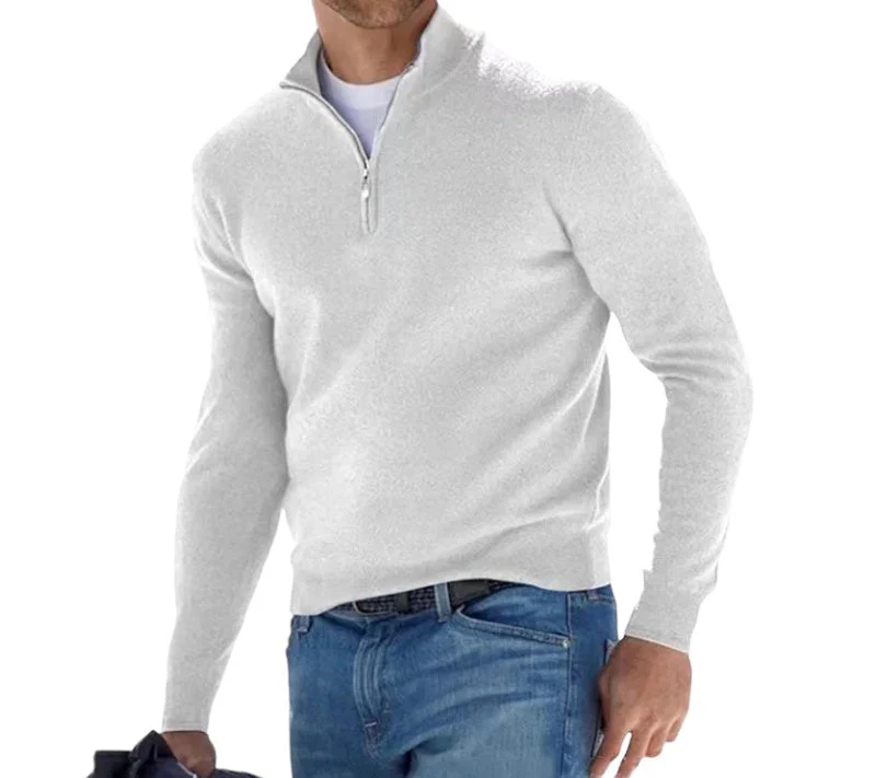 Heidi-Mode | Ordentlicher Half Zip Pullover für Herren - Image 4