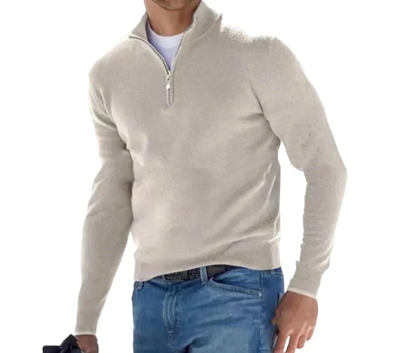 Heidi-Mode | Ordentlicher Half Zip Pullover für Herren - Image 6