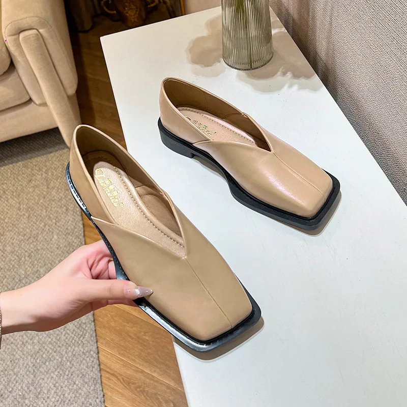Heidi-Mode | Niedrige Absätze Mary Jane Schuhe mit Quadratzehen und Frühlingsdesign - Image 8