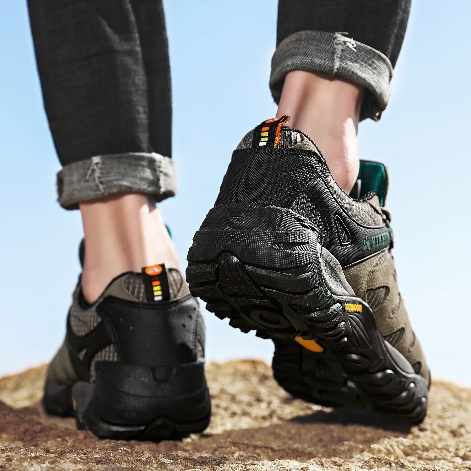 Heidi-Mode | Niedrig Wasserabweisende Wanderschuhe mit Robuster Sohle für Herren - Image 18