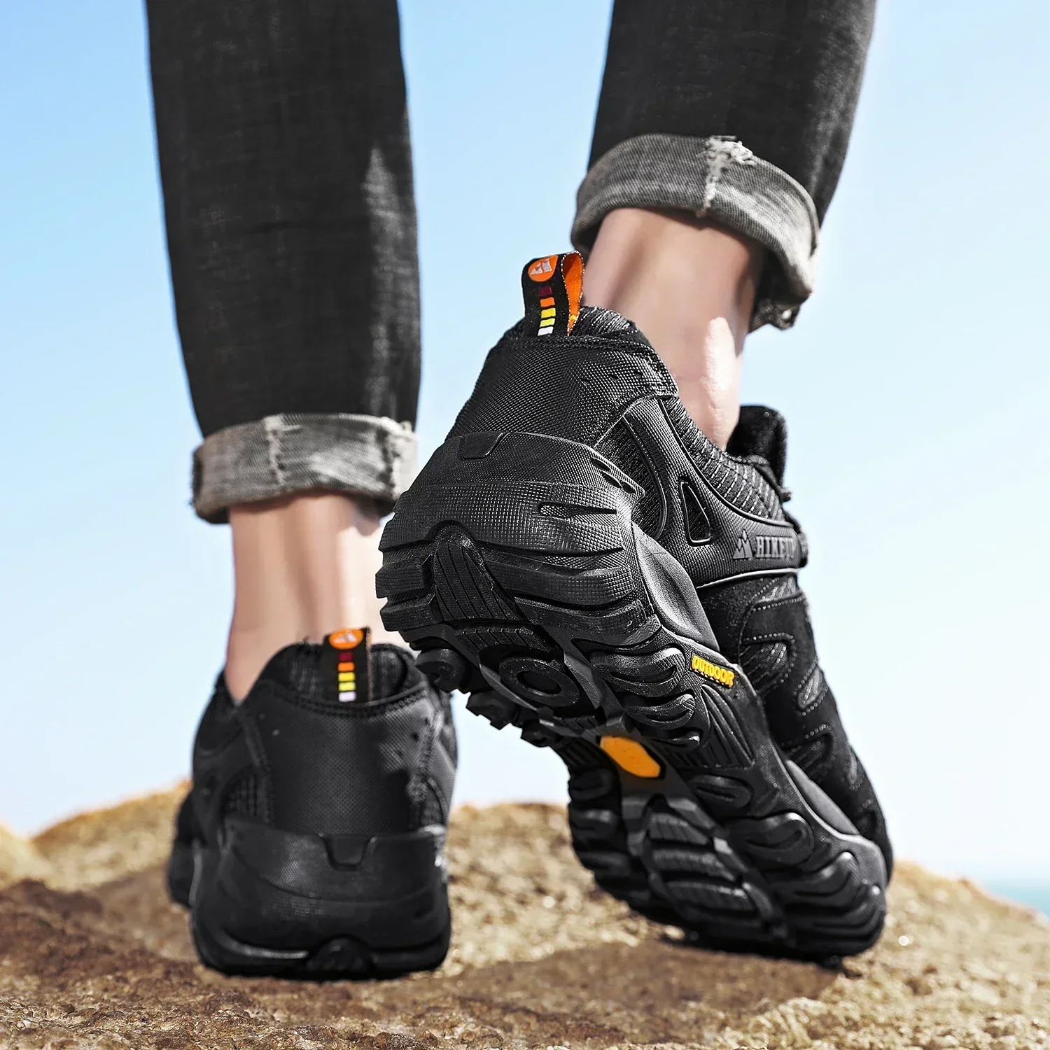 Heidi-Mode | Niedrig Wasserabweisende Wanderschuhe mit Robuster Sohle für Herren - Image 22