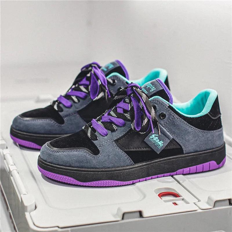 Heidi-Mode | Niedrige Skate Schuhe mit Kontrastierenden Schnürsenkeln - Image 10