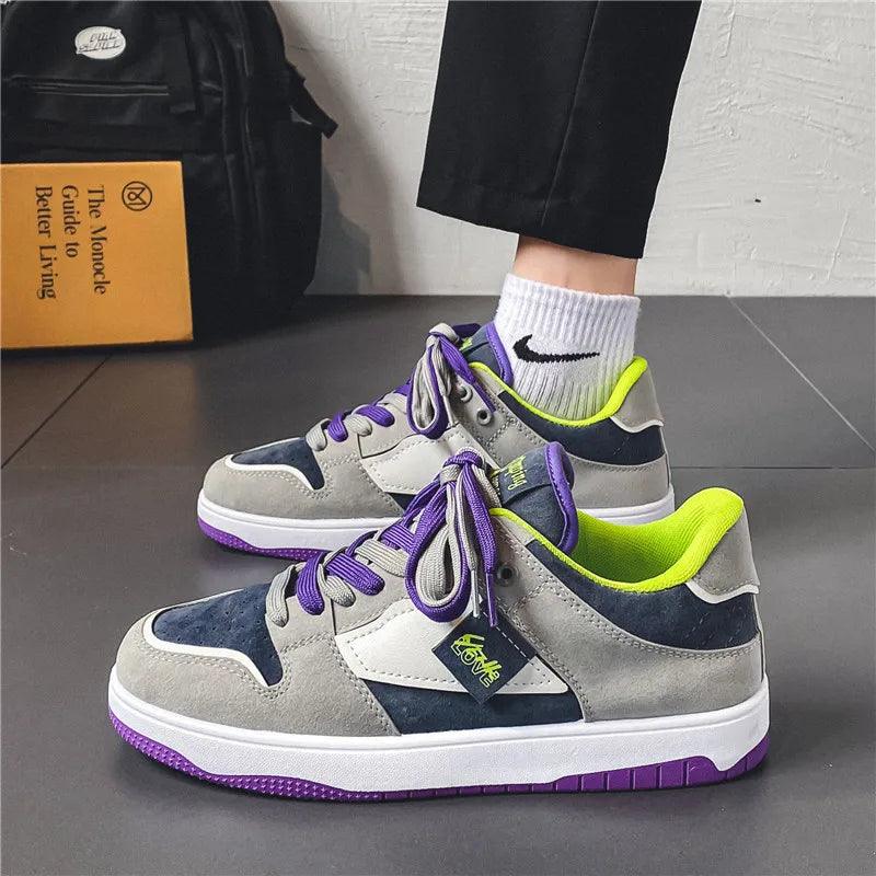 Heidi-Mode | Niedrige Skate Schuhe mit Kontrastierenden Schnürsenkeln - Image 12