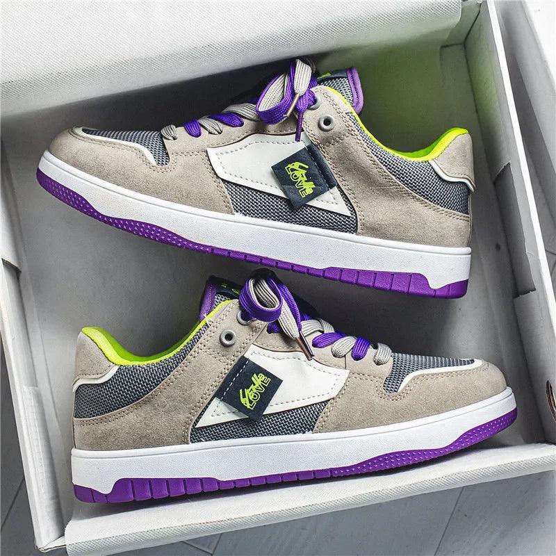 Heidi-Mode | Niedrige Skate Schuhe mit Kontrastierenden Schnürsenkeln - Image 13