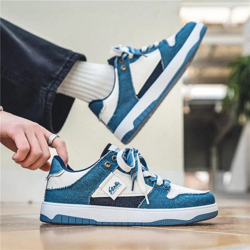 Heidi-Mode | Niedrige Skate Schuhe mit Kontrastierenden Schnürsenkeln - Image 19
