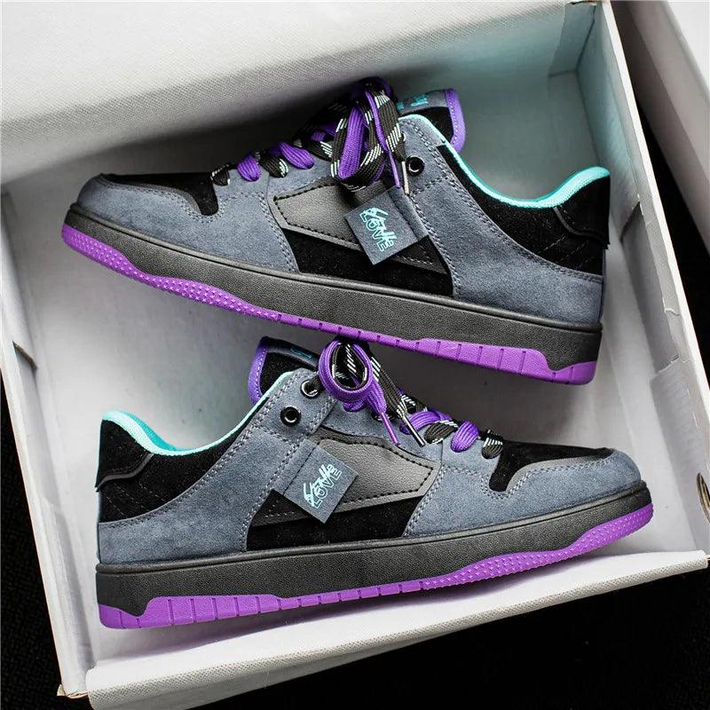 Heidi-Mode | Niedrige Skate Schuhe mit Kontrastierenden Schnürsenkeln - Image 3