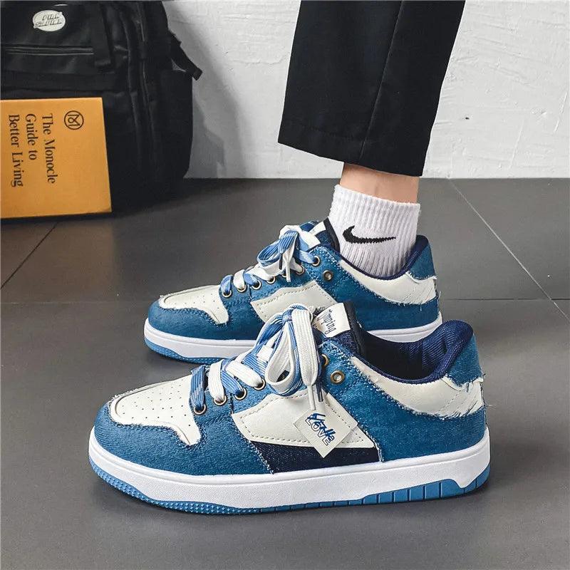 Heidi-Mode | Niedrige Skate Schuhe mit Kontrastierenden Schnürsenkeln - Image 5