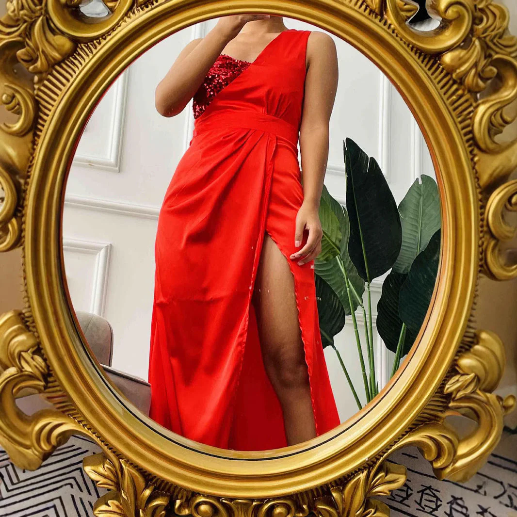 Heidi-Mode | Niedriger Ausschnitt Strapless Festliches Chinesisches Abendkleid - Image 3