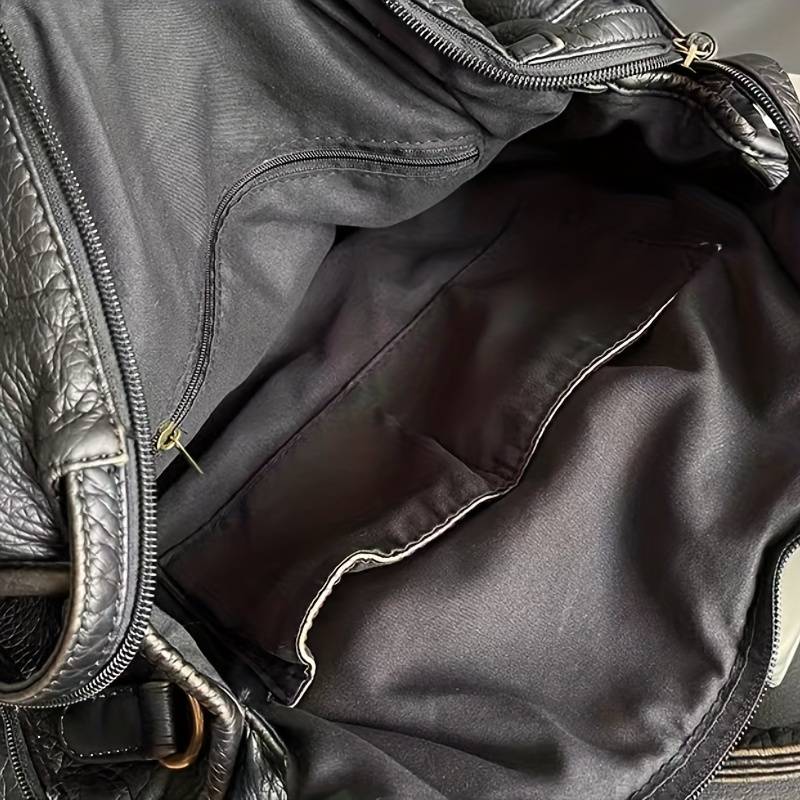 Heidi-Mode | Luxus Schwarze Lederhandtasche - Image 2