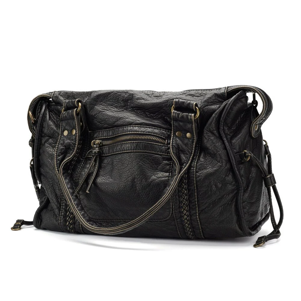 Heidi-Mode | Luxus Schwarze Lederhandtasche - Image 5