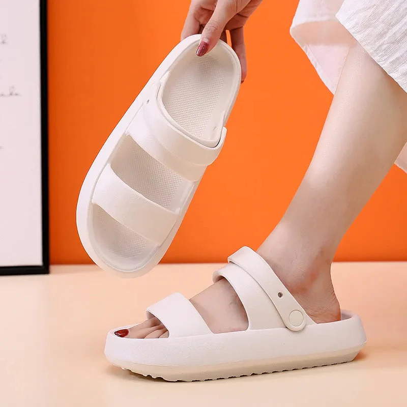 Heidi-Mode | Orthopädische Sandalen Comfort Plus Pantoletten mit Doppelriemen Gepolsterte, Lässige Slip-On-Sandalen - Image 10