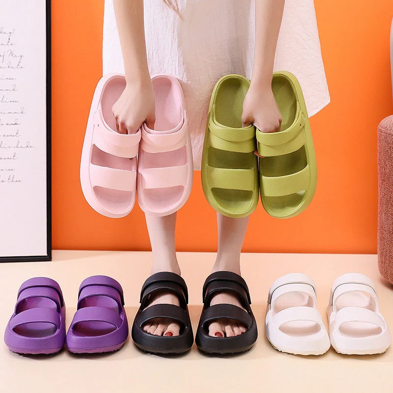 Heidi-Mode | Orthopädische Sandalen Comfort Plus Pantoletten mit Doppelriemen Gepolsterte, Lässige Slip-On-Sandalen - Image 3