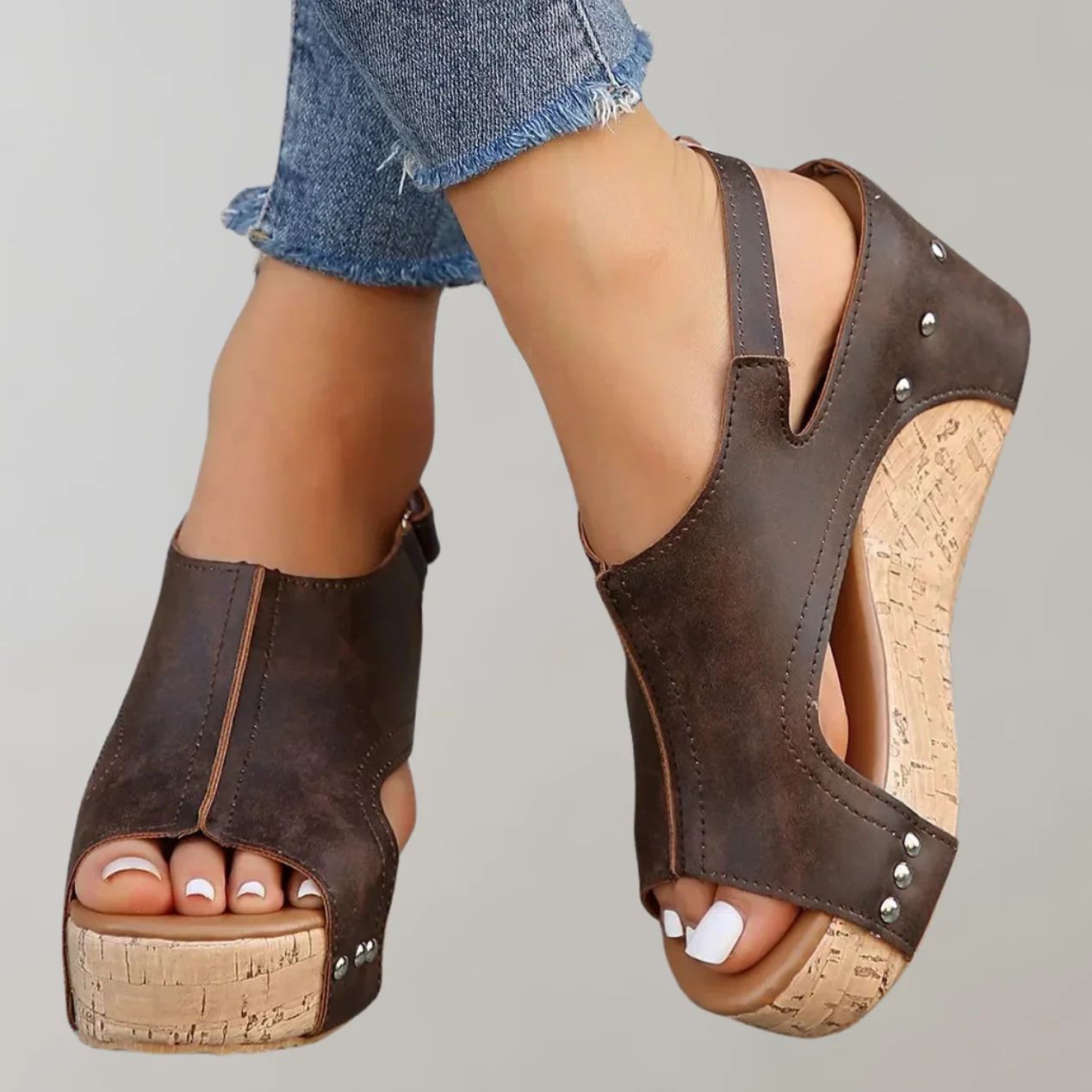 Heidi-Mode | Orthopädische Sandalen mit Hohen Absätzen Sandalen Damen Bequem - Image 4