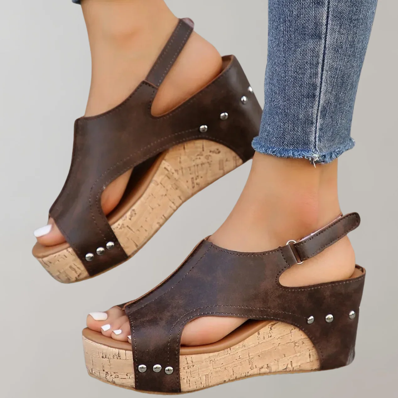 Heidi-Mode | Orthopädische Sandalen mit Hohen Absätzen Sandalen Damen Bequem - Image 8