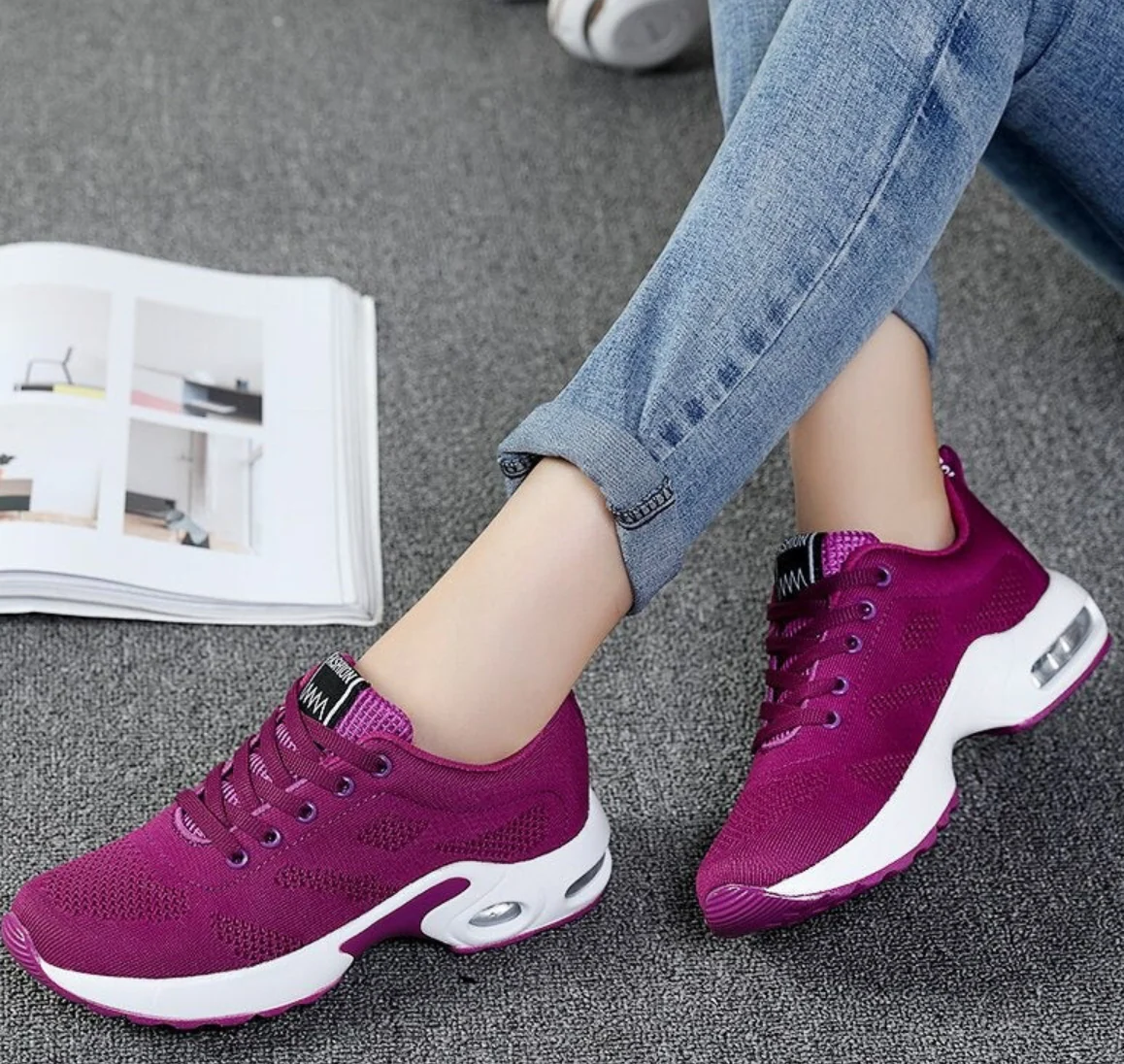 Heidi-Mode | Orthopädische Leichte, Atmungsaktive Sport Sneaker für Damen Sportlicher Lässig Running Schuh mit Air Cushion Sohle - Image 5