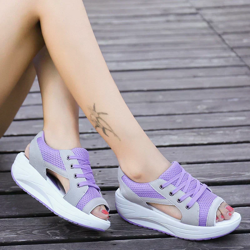 Heidi-Mode | Orthopädische Open-Toe Mesh-Sneaker für Damen - Image 4