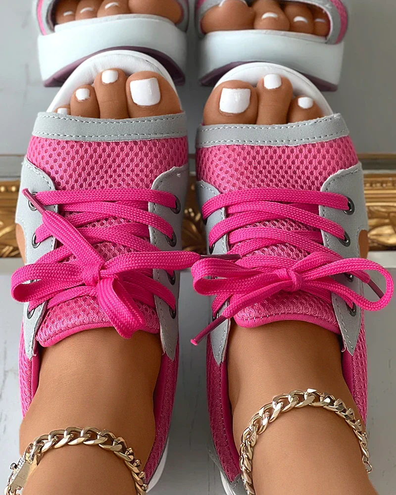 Heidi-Mode | Orthopädische Open-Toe Mesh-Sneaker für Damen - Image 5