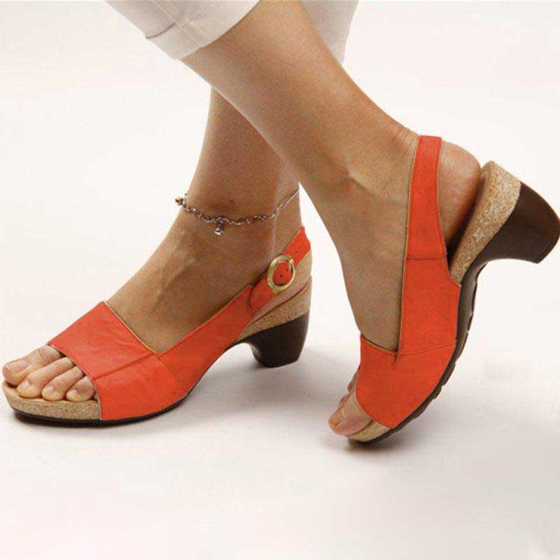 Heidi-Mode | Orthopädische Sandalen mit Keilabsatz für Damen - Image 4