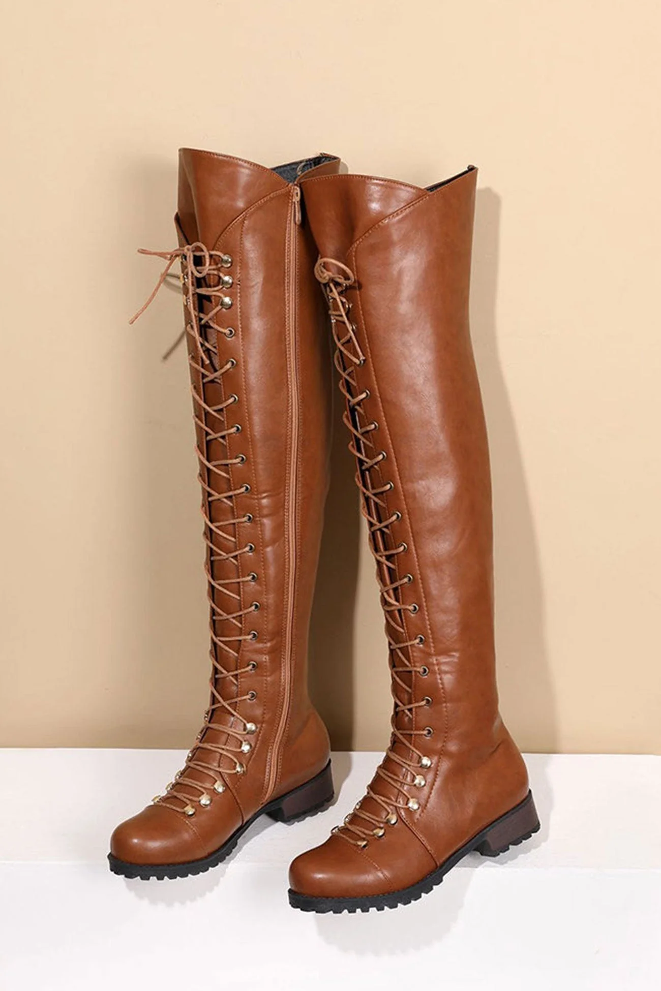 Heidi-Mode | Over-The-Knee Stiefel mit Schnürsenkeln - Image 11