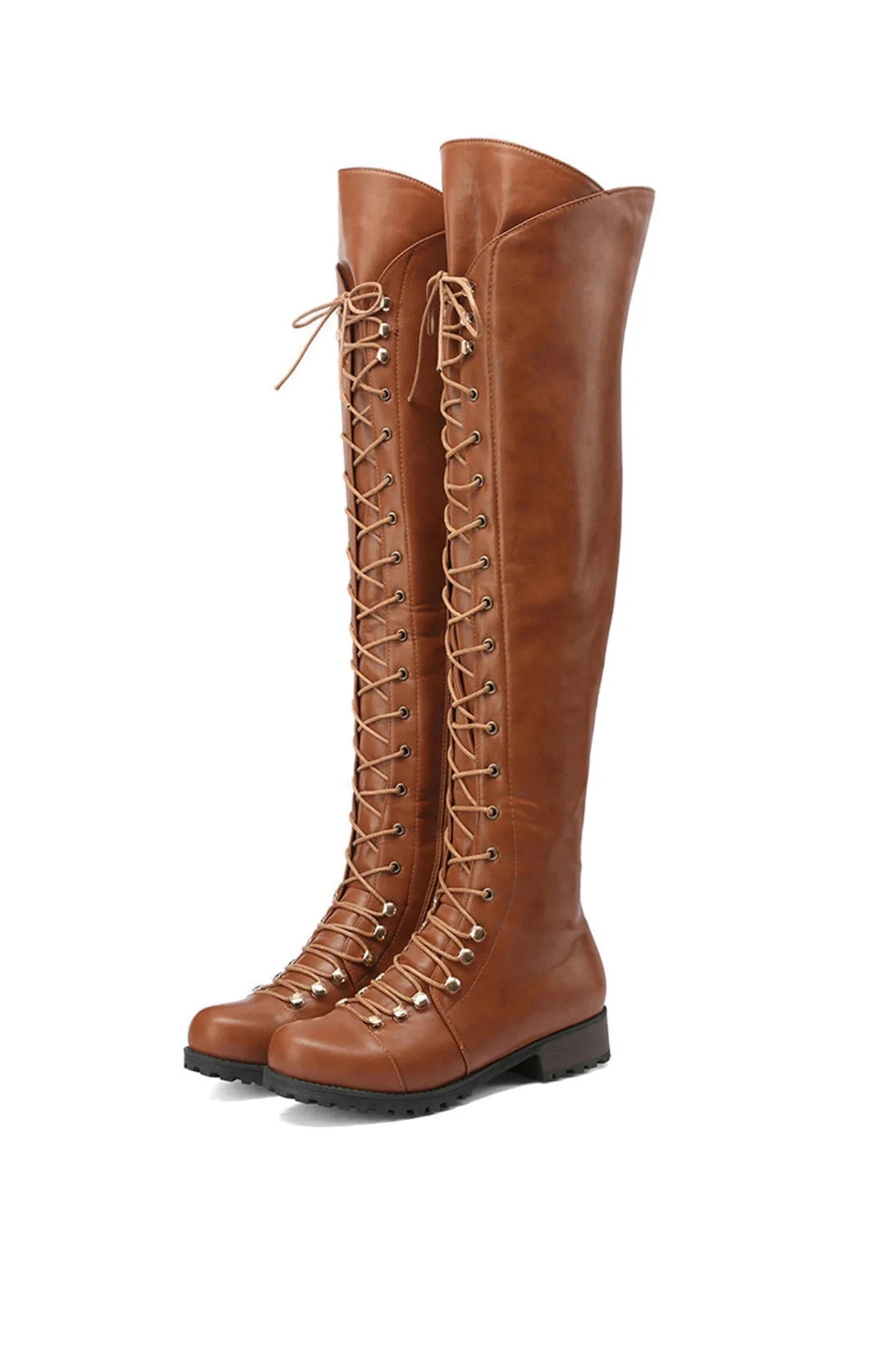 Heidi-Mode | Over-The-Knee Stiefel mit Schnürsenkeln - Image 12