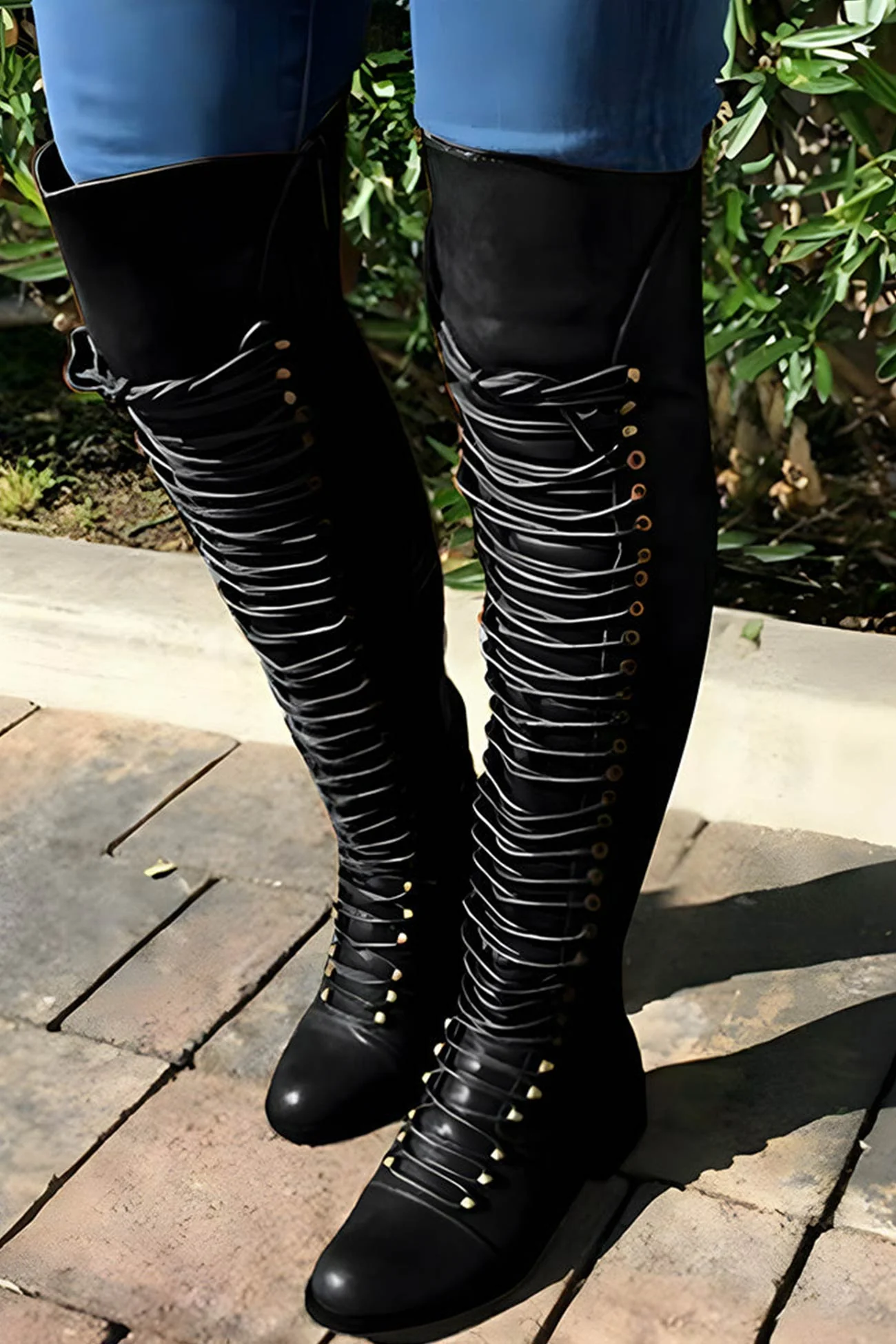 Heidi-Mode | Over-The-Knee Stiefel mit Schnürsenkeln - Image 5