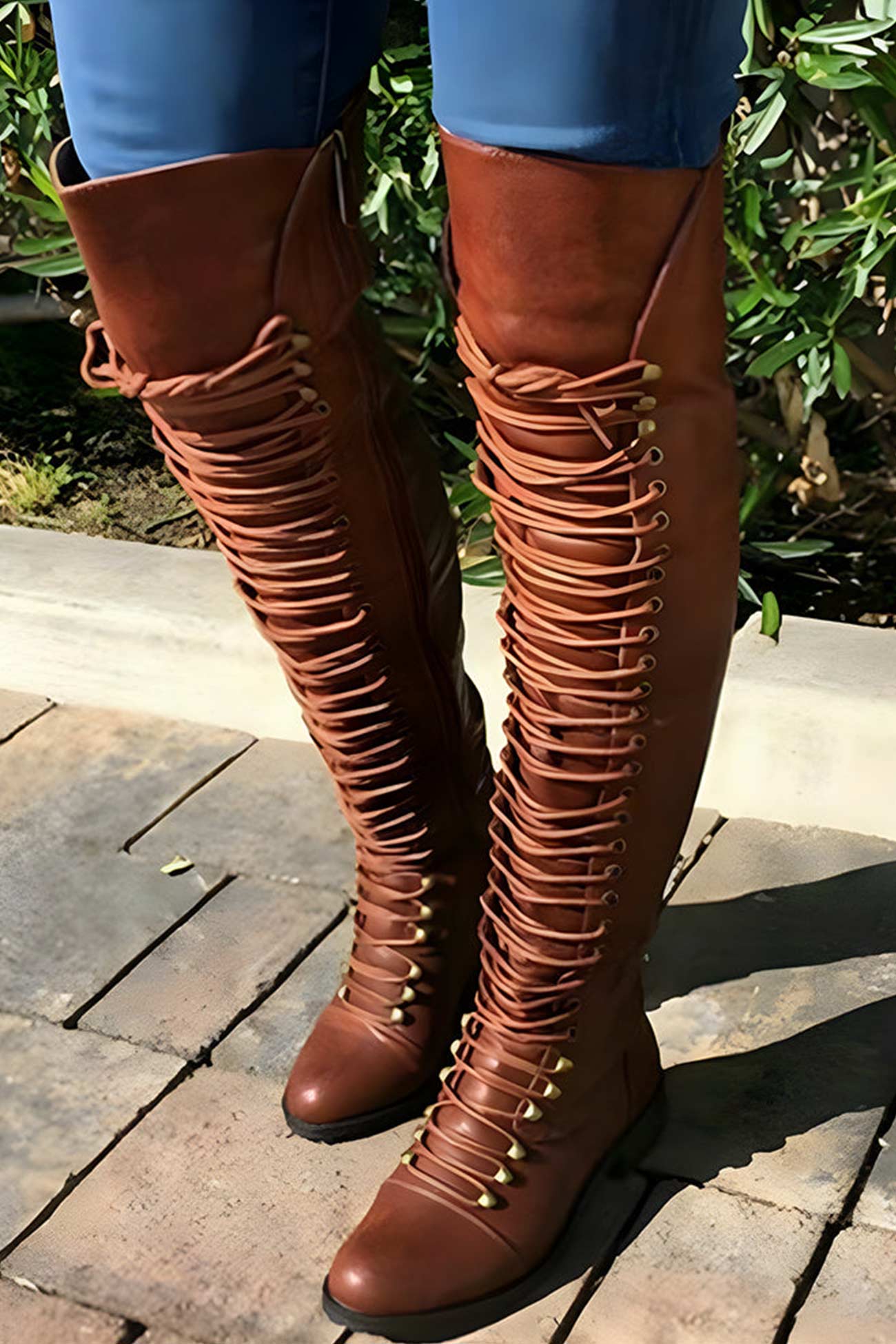 Heidi-Mode | Over-The-Knee Stiefel mit Schnürsenkeln - Image 9