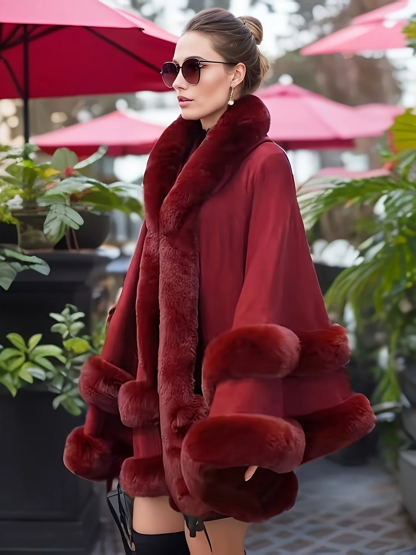 Heidi-Mode | Oversize-Fellcape-Mantel für Damen - Image 5