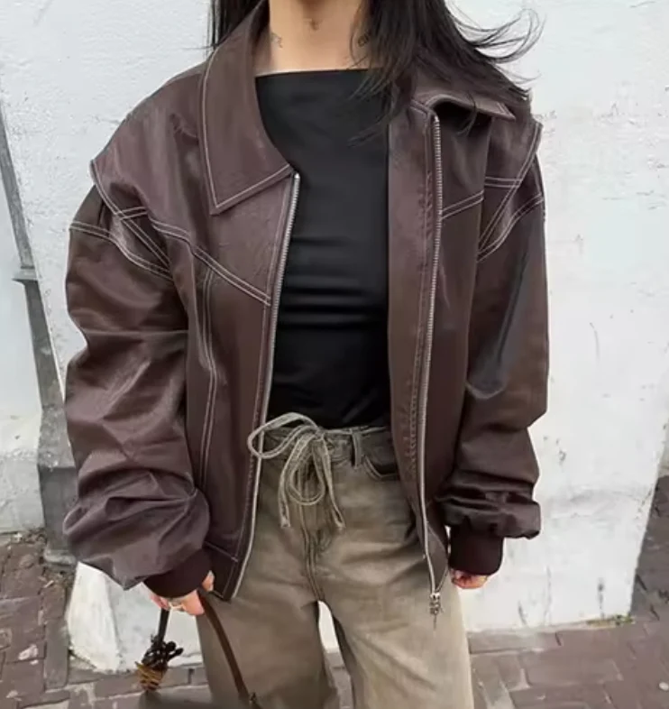 Heidi-Mode | Oversized Bomberjacke Stilvoll und Wärmeresistent Perfekt für Herbst und Winter - Image 12