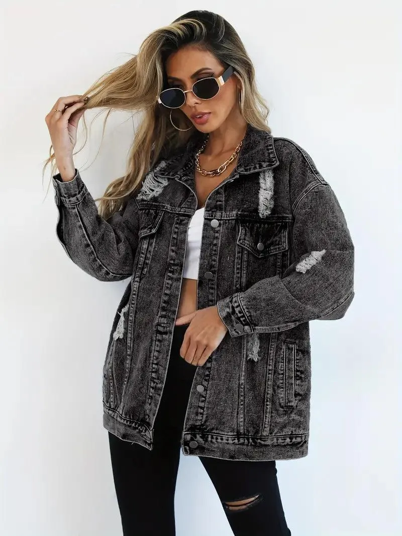 Heidi-Mode | Oversized Jeansjacke für Damen - Image 9