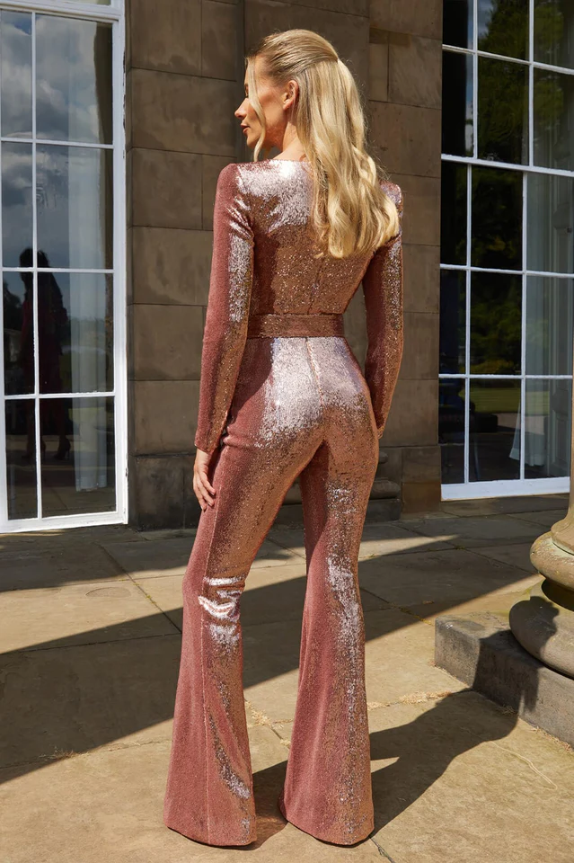 Glamouröser Damen-Pailletten-Jumpsuit mit Glitzer-Effekt und Elegantem Schnitt Heidi-Mode - Image 13