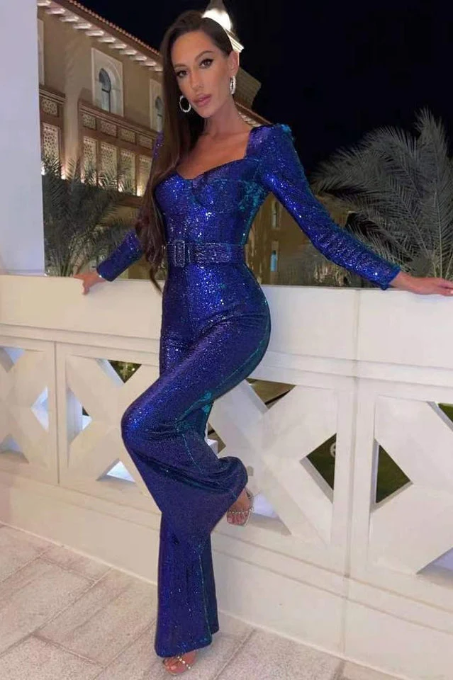 Glamouröser Damen-Pailletten-Jumpsuit mit Glitzer-Effekt und Elegantem Schnitt Heidi-Mode - Image 15