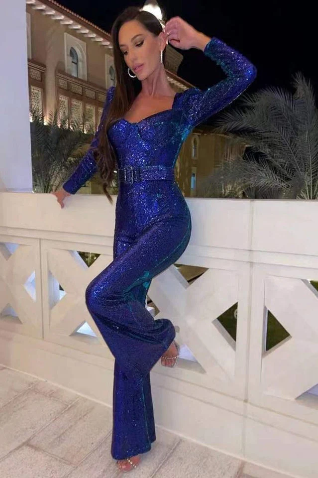 Glamouröser Damen-Pailletten-Jumpsuit mit Glitzer-Effekt und Elegantem Schnitt Heidi-Mode - Image 17