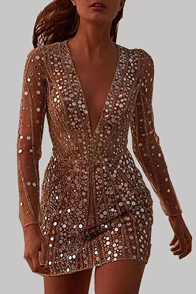 Heidi-Mode | Paillettenbesetztes Minikleid - Image 3