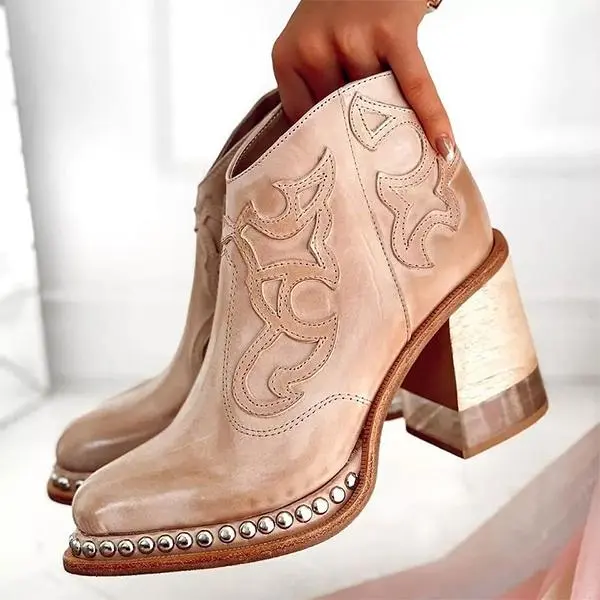 Heidi-Mode | Palmer Norwich Bestickte Lederstiefel - Image 2