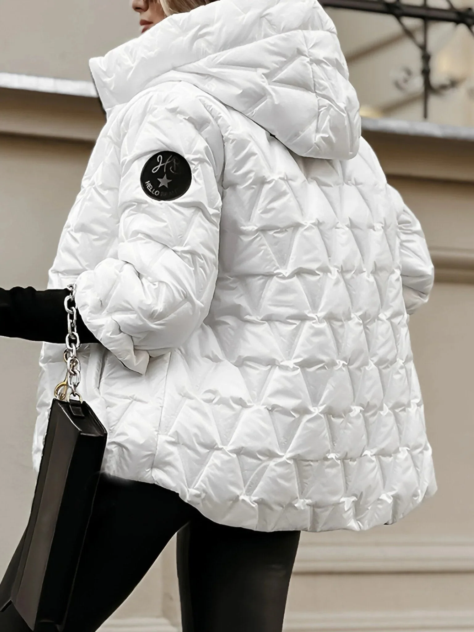 Heidi-Mode | Gemütliche Patchwork Baumwolljacke für Einen Geschichteten Look Im Lässigen Stil - Image 4