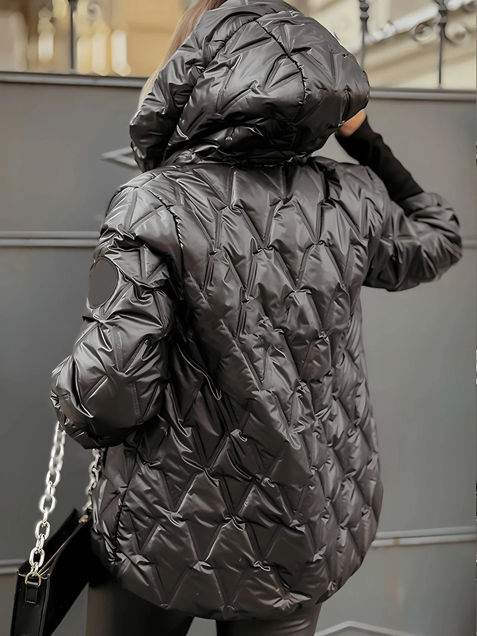Heidi-Mode | Gemütliche Patchwork Baumwolljacke für Einen Geschichteten Look Im Lässigen Stil - Image 6