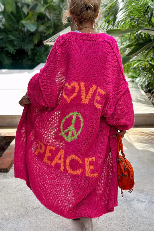 Heidi-Mode | Peace Modische Strickjacke - Image 4