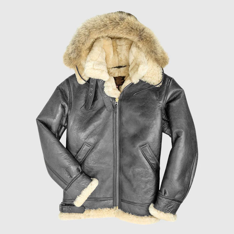 Heidi-Mode | mit Pelz Gefütterte Pilotenjacke - Image 5