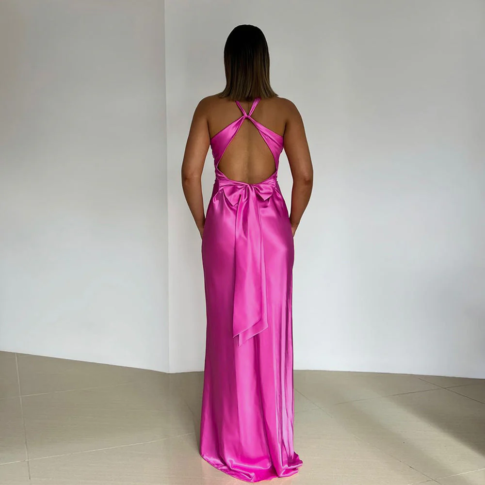 Heidi-Mode | Persönlichkeit Slim Fit Satin Kleid Damen