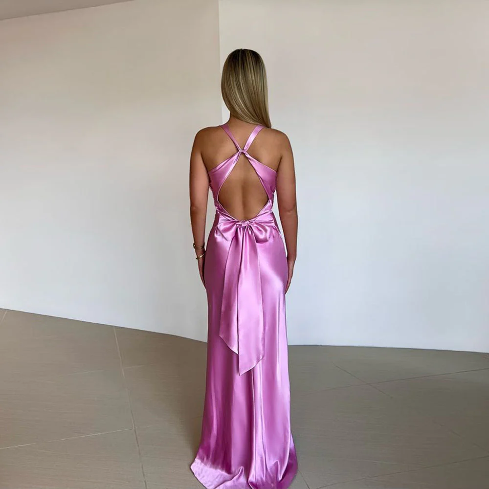 Heidi-Mode | Persönlichkeit Slim Fit Satin Kleid Damen - Image 2
