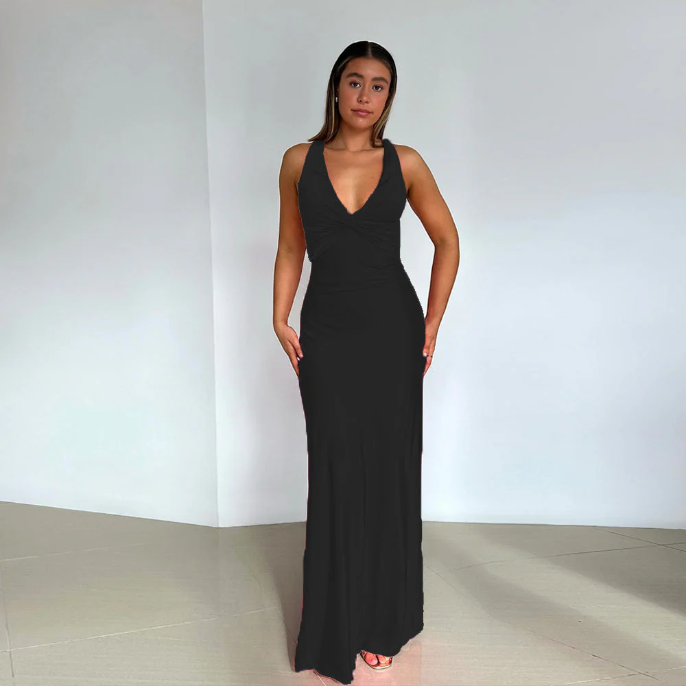 Heidi-Mode | Persönlichkeit Slim Fit Satin Kleid Damen - Image 6