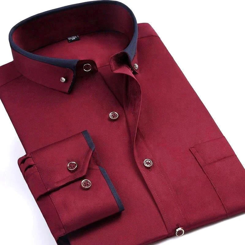 Heidi-Mode | Pierr Stylische Herren Langarmhemden Dein Modisches Statement - Image 3