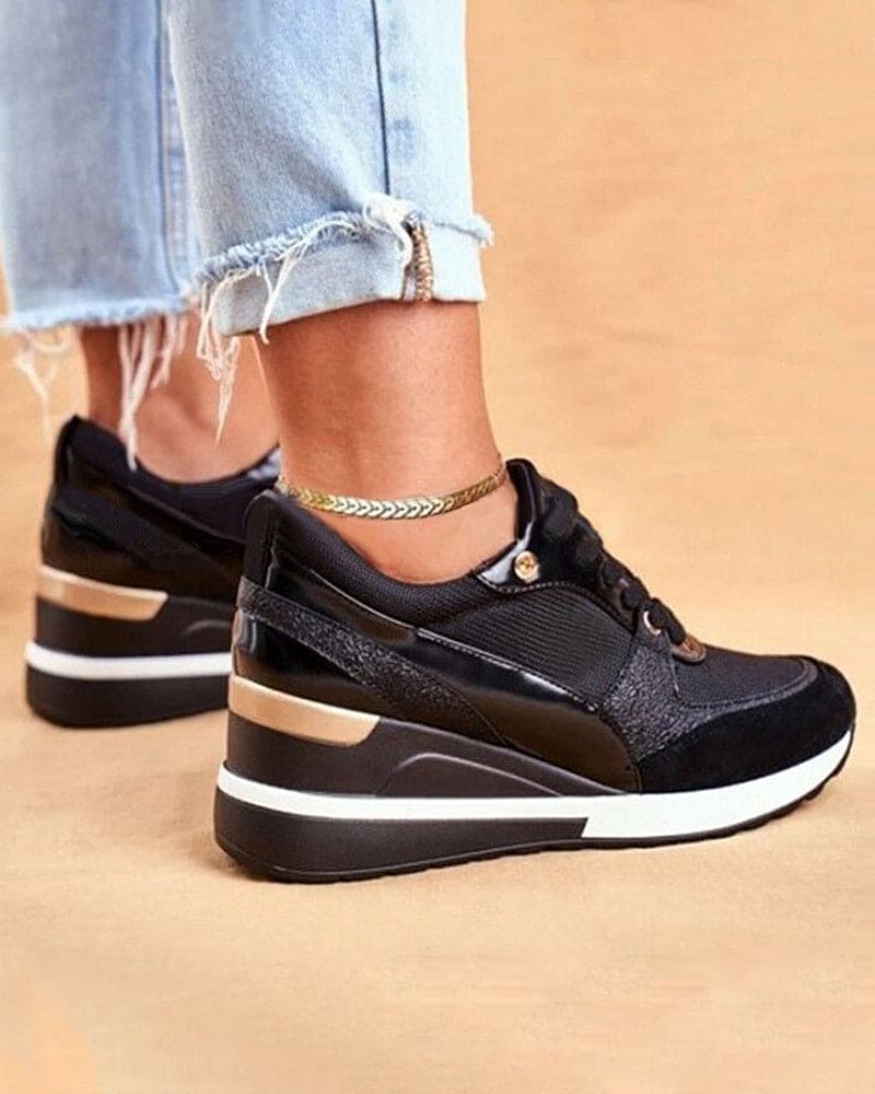 Heidi-Mode | Plattform Sneakers mit Pailletten - Image 2